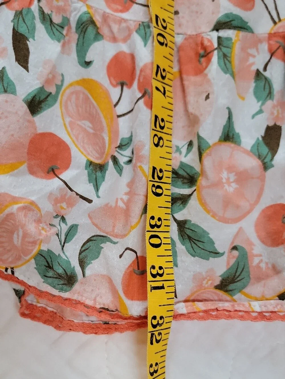 Isaac Mizrahi Kids Pink Floral Fruit-Print Sundress Size 10 EUC